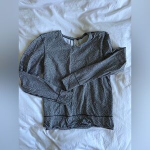 Lululemon Gray and White Polka Dot Women's Jumper